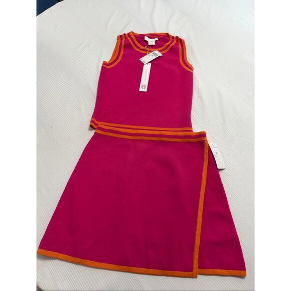 House of Harlow 1960 Other - NWT House Of Harlow 1960 Knit Pink Orange Crop Tank Top Mini Skirt Set Size XS